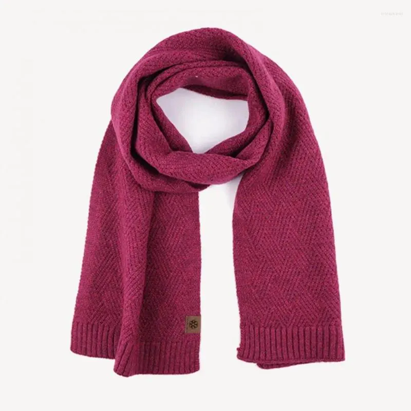 Scarves Cold Weather Outdoor Scarf Soft Knitted Winter For Women Thick Warm Windproof Neck Protection With Elastic Resistance