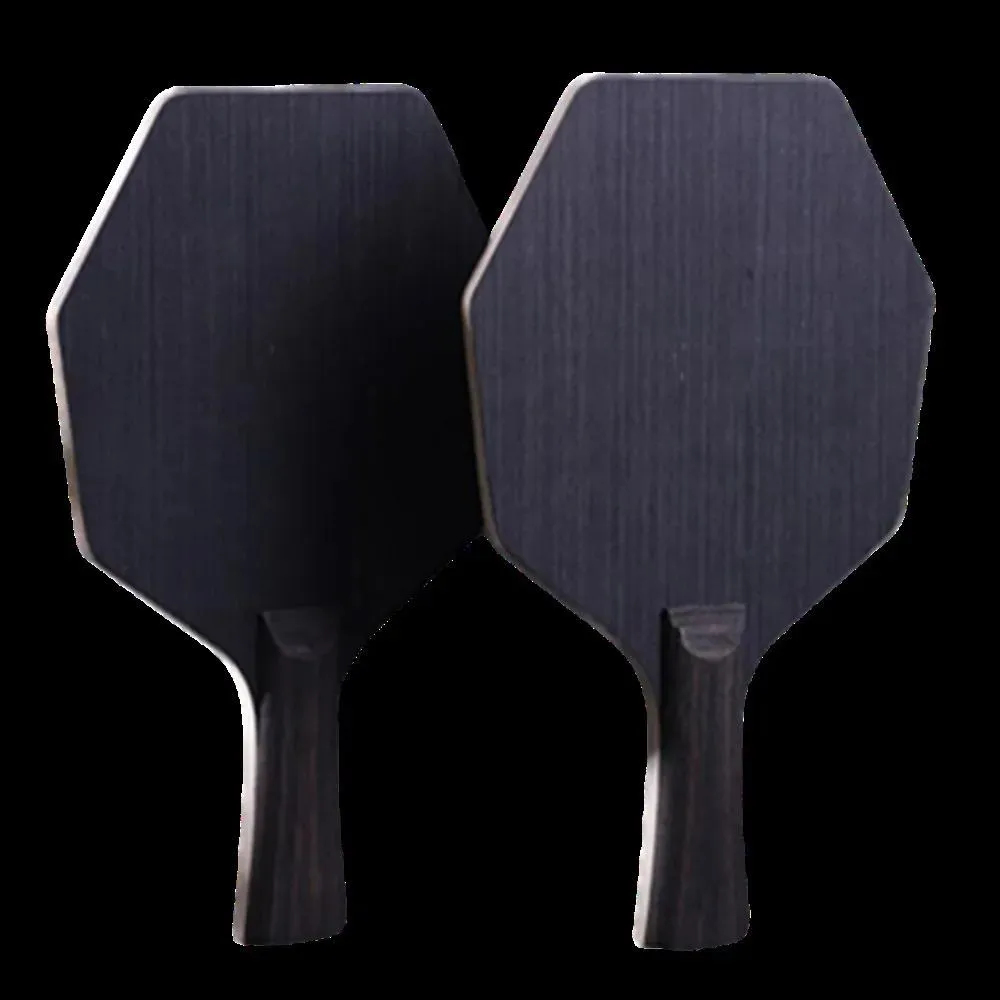 Raquets Table Tennis Raquets Cybershape Hexagon Pure Wood Bony Material Table Tennis Blade 5 Layers Popla Table Tennis Racket For Trainnin