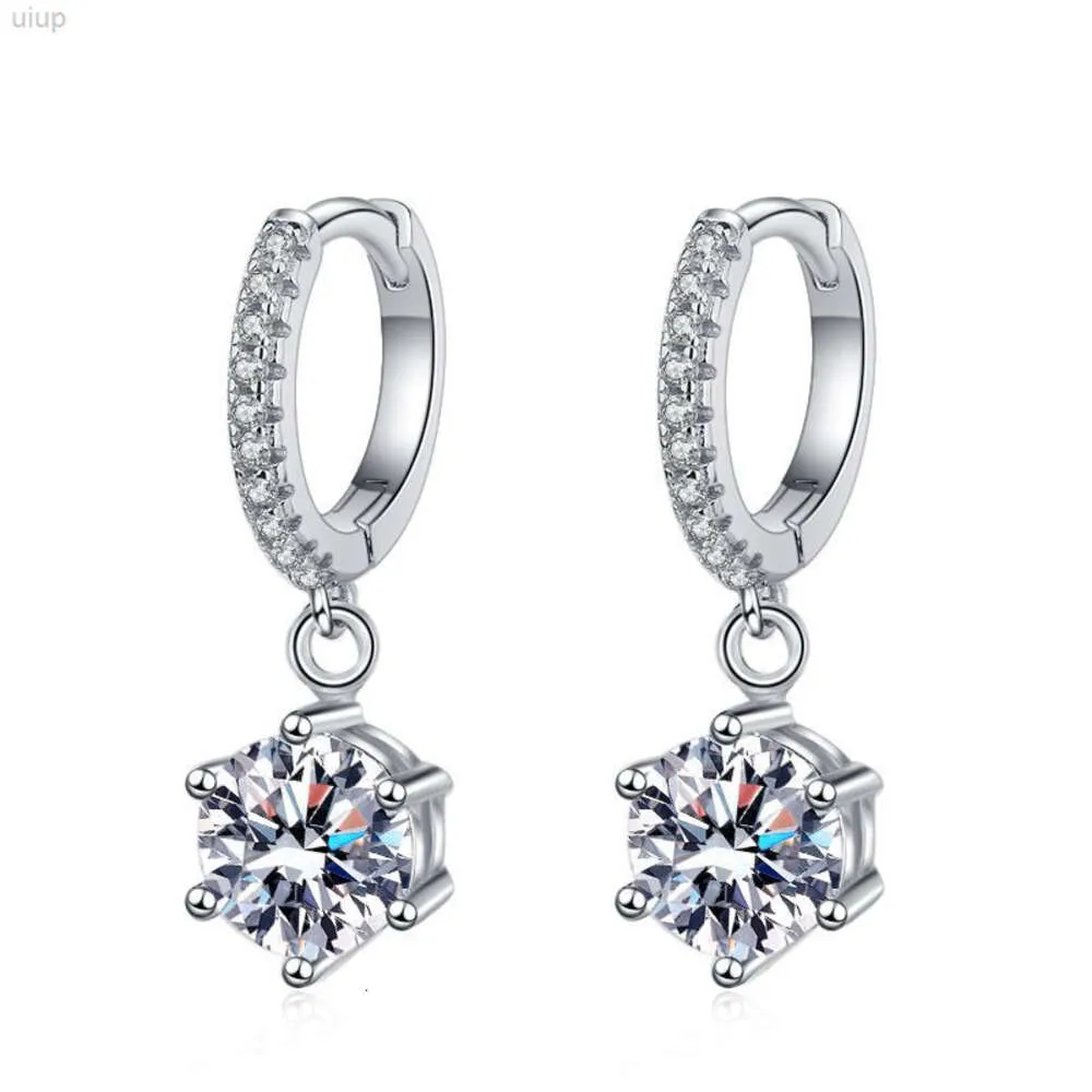 1 quilat diamante Joyas Plata de Ley 925 GRA VVS Moissanite Studs Classic Fancy Brincos para garotas de festa