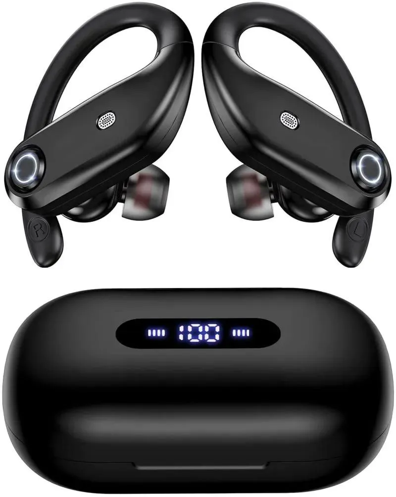 Earphones tws earphones Bluetooth Headphones 4Mics Clear Call 100Hrs Playtime with 2200mAh Wireless Charging Case Wireless Earbuds Over Ear