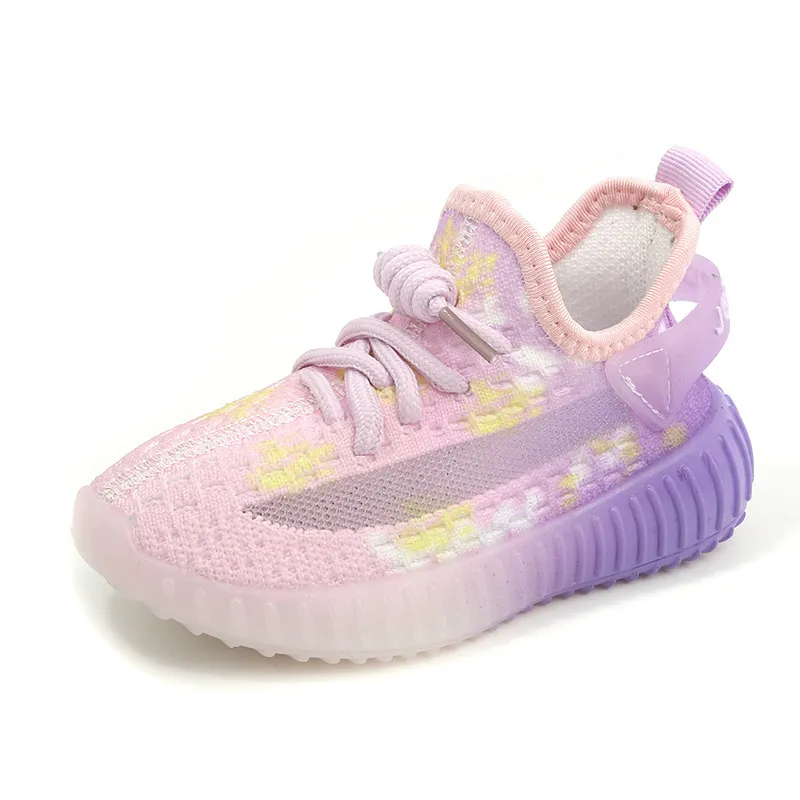 Dzieciowe buty do biegania dziewczęta Sneakers chłopcy Casual Sneaker Candy Kolor Child Autumn Treners Buty dla dzieci Buty sportowe dla chłopców Buty dla dziecka Rozmiar 21-32