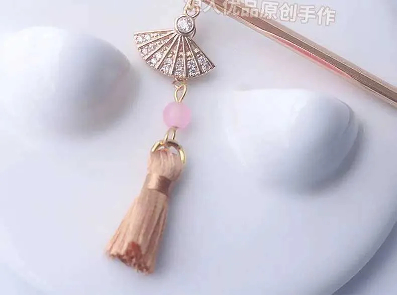 Tiaras Genshin Etki Raiden Shogun Çin Tarzı Saç Çubukları Püskül Çubuk