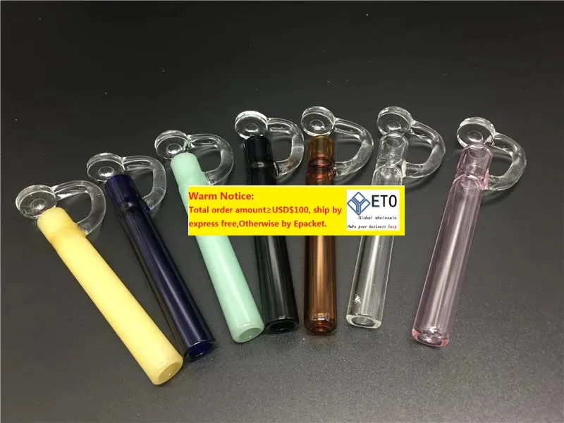 Nyaste modelaboratorier Koncentrat Taster Mini Oil Wax Pipe Glass Rökrör Hand Tobaksrör för glasoljeriggar Bongs ZZ