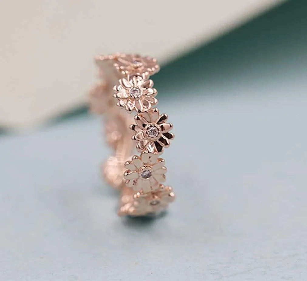 Daisy flower 2024 crown ring