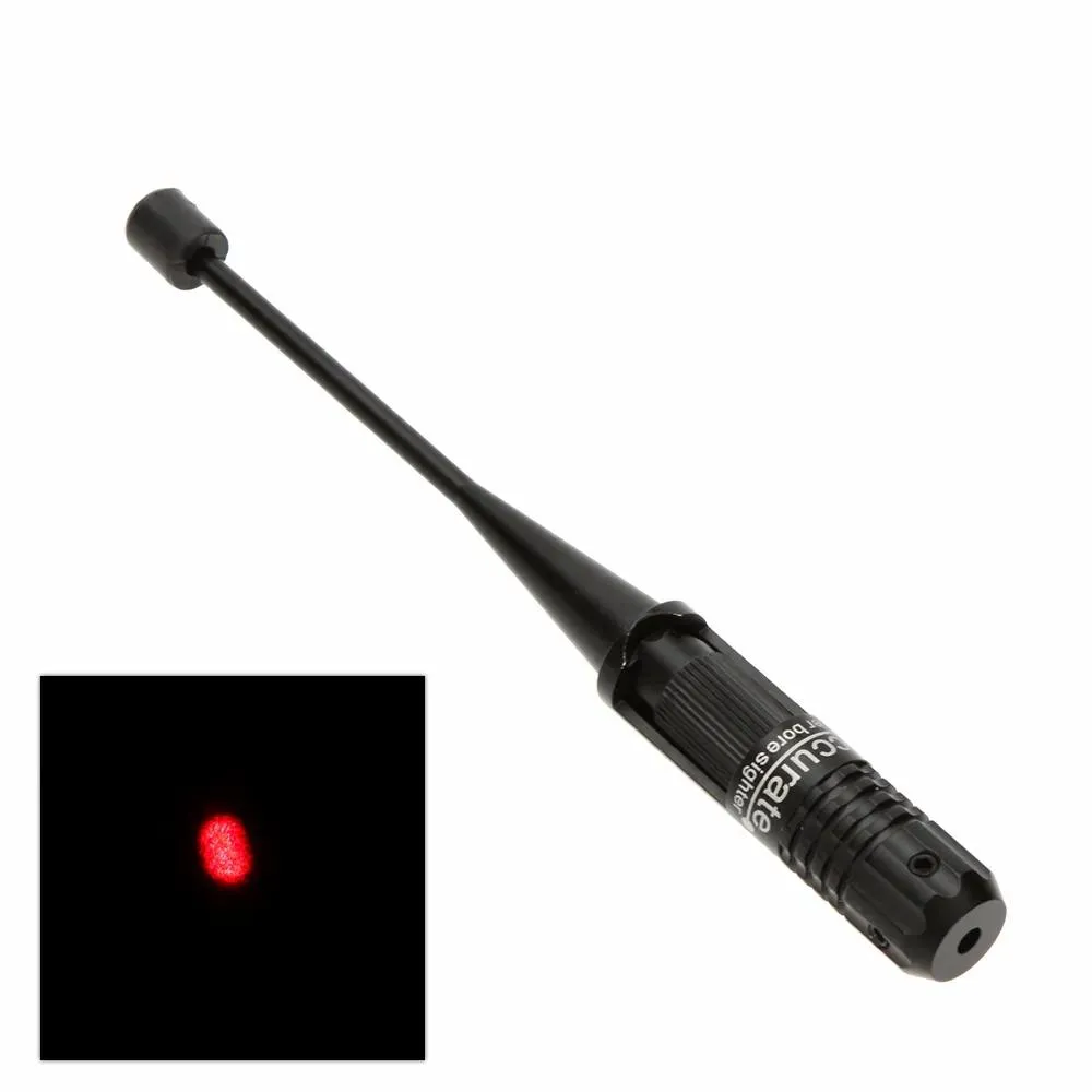 Leurres 4 adaptateurs réglables fusils de calibre 0.22 0.50 point rouge Laser alésage plus serré Kit de collimateur avec boîte de transport