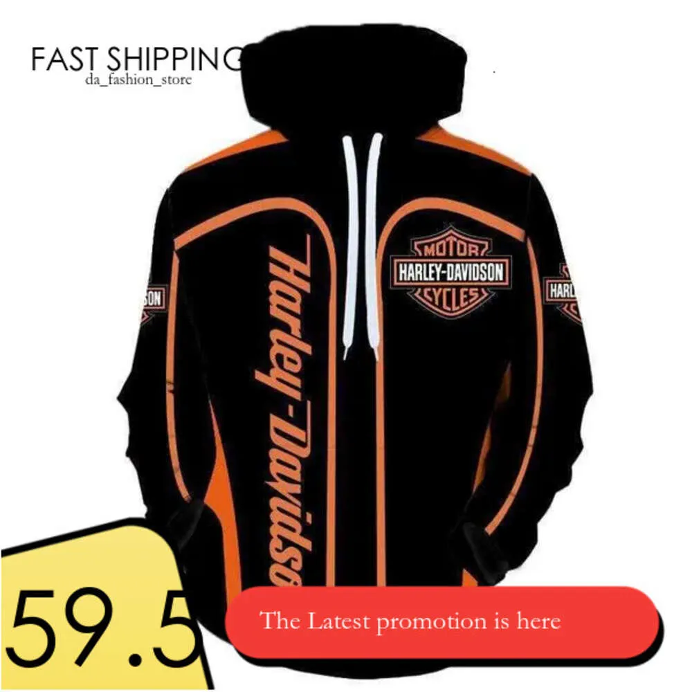 Herren Hoodies Sweatshirts 2023 Herbst Neue Harley Auto 3D Digital Pullover Gedruckt Hoodie Pullover Herren Coatftenccm1 76