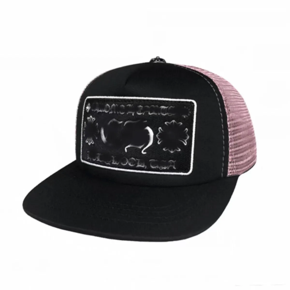 Casquettes de designer Coeurs de baseball Hommes Snapbacks Femmes Chapeaux Casquette de marque de haute qualité Chrome Sunshade Chapeau Mâle Polyvalent Canard Langue Chapeau Couple Bord Plat Brodé Maille