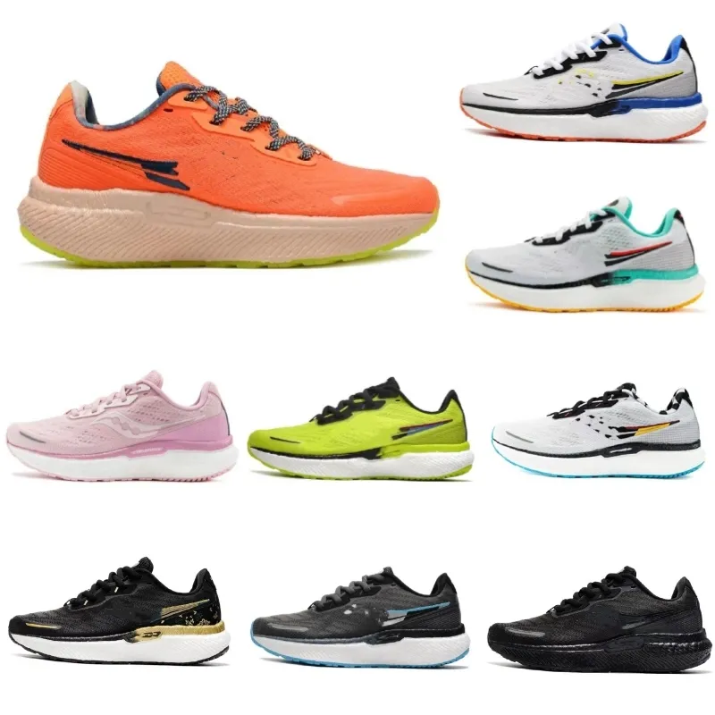 Saucony Triumph 19 Running Shoes for men women Top Quality Tokyo Amulet Sauconys Triumphs White Black Orange Volt Pink Outdoor Trainers Athletic