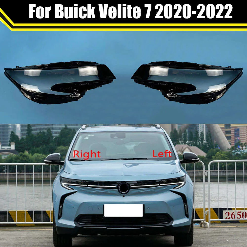 Auto Head Light Caps for Buick Velite 7 2020 2021 2022 Car Headlight Cover Lamp Case Glass Lens Lampshade Headlamp Shell