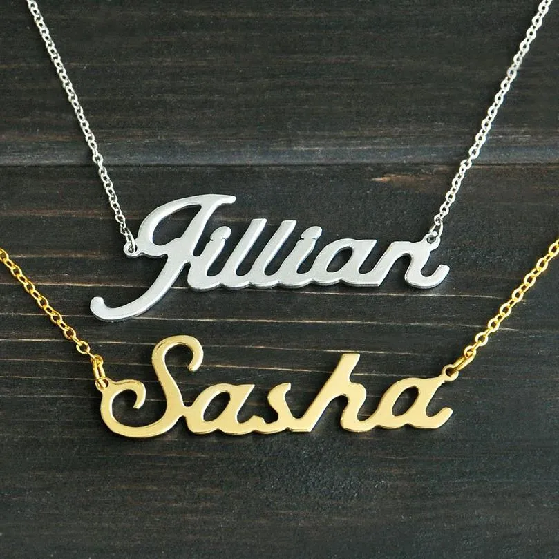 Any Personalized Name Necklace Alloy Pendant Alison Font Fascinating Pendant Custom Name Necklace Personalized Necklace T190702289E