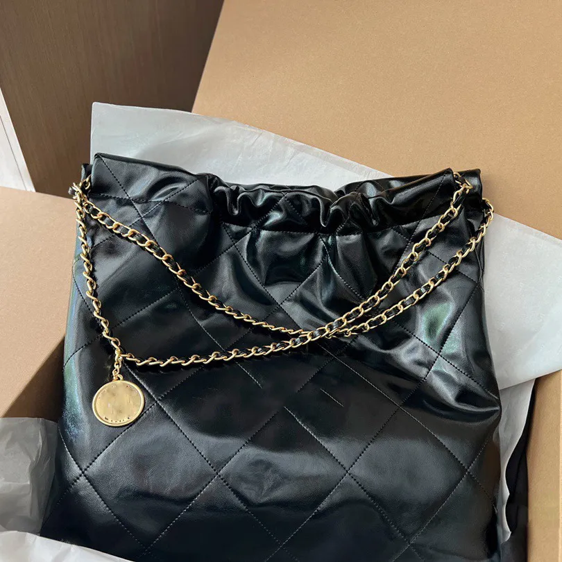 حقيبة الأزياء حقيبة جلدية للتسوق حقيبة كبيرة من الماس سلسلة الكتف