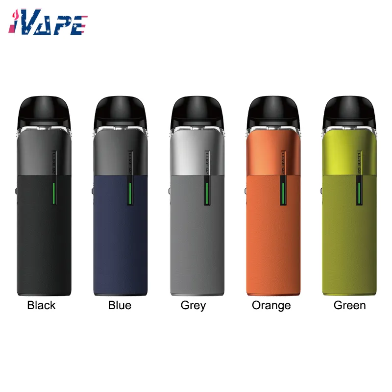 Vaporesso LUXE Q2 Pod Kit — роскошное кожаное устройство для парения емкостью 1000 мАч с точным контролем воздушного потока, герметичная технология SSS, емкость 3 мл