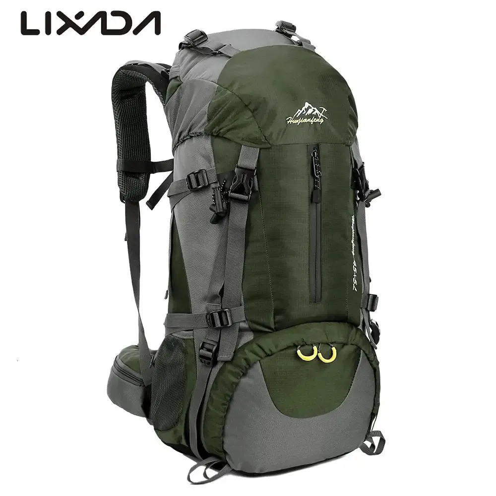 حقائب LIXADA في الهواء الطلق LIXADA على الظهر 50L سعة كبيرة في الهواء الطلق حقيبة رياضية مقاومة للماء حقيبة تسلق تسلق الجبال 231218