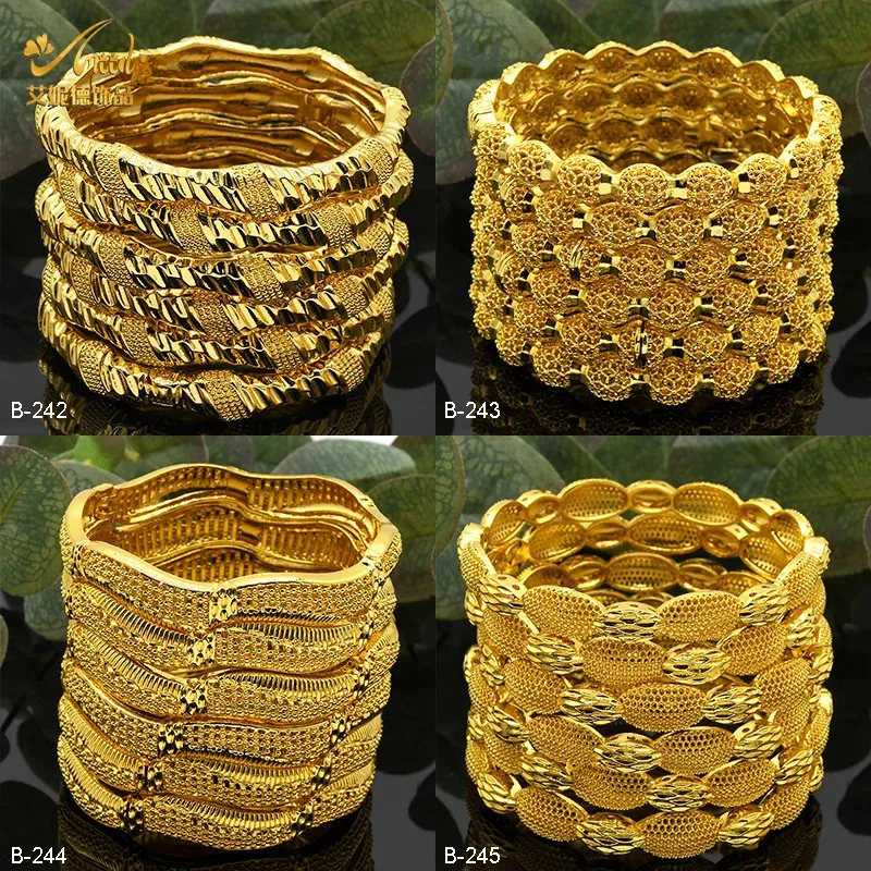 Bracciale ANIID Gioielli africani Braccialetti Bracciale arabo Fascino Marchio nigeriano Regali per feste di nozze da donna Braccialetti placcati oro 231219