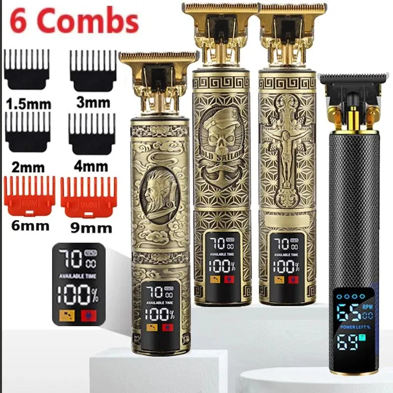 Trimmers Clippers Trimmers T9 Hair Trimmer Barber Hair Clipper Cordless Hair Cutting Machine Beard Trimmer Shaving Machine Electric Razor M