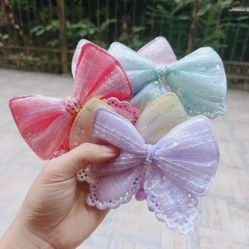 Hair Clips 3pcs Arrival Butterfly Knot Rope Horsetail Headrope Factory Price Kids Accessories