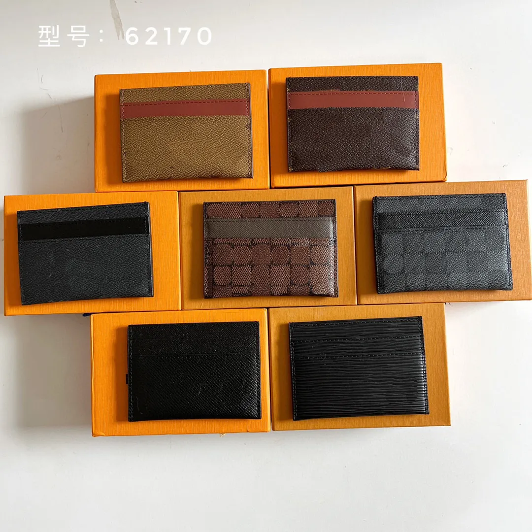 Luxe portemonnee Topkwaliteit Designer Turne Mode Kaarthouders Vrouw Mini Wallets Card Tas Leer Bruin Mini Wallet Herenkaart Purse Handtas Have Dust Bag Box LL002
