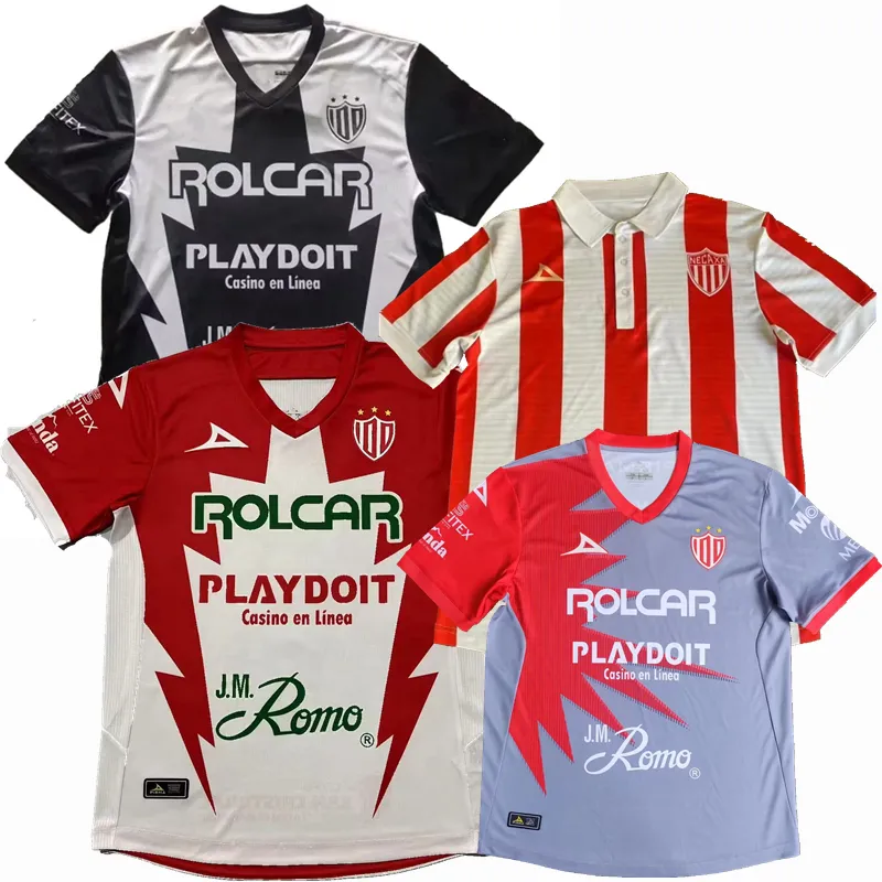 2023 2024 Club Necaxa Futebol Jerseys BATISTA MONREAL ARCE JURADO GARNICA ANDRADE MONTES PENA MENDEZ POGGI PINEDA Home Away 3º 23 24 Camisa de Futebol 4XL