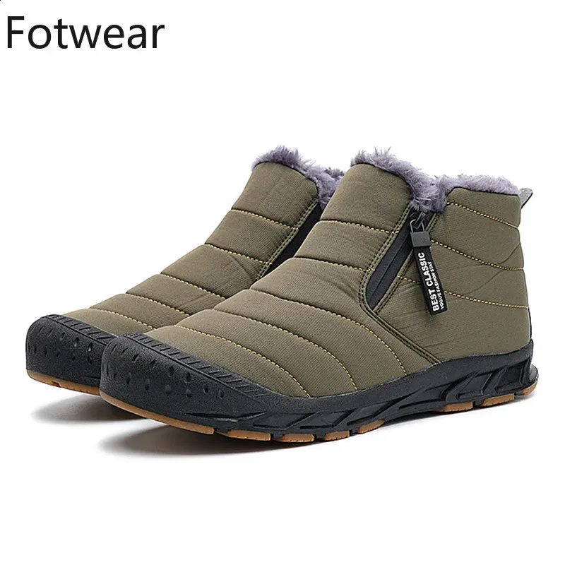 Stiefel Herren Schneestiefel Große Größe Warme Pelz Winter Herren Schuhe Lange Plüsch Stiefeletten Unisex Outdoor Casual Sneakers Langlebige rutschfeste Stiefel 231219