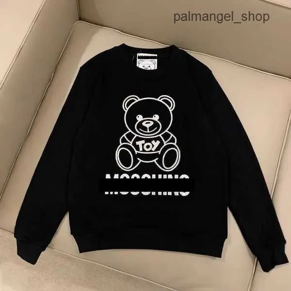 Moletons Moschino Impressão gráfica Hoodies Perfeito Oversized Outono Mulheres Designers Hoodys Sweater Sports Round Neck Manga Longa 2CH3