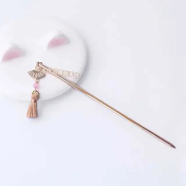 Tiaras Genshin Impact Raiden Shogun Chinese Style Hair Sticks Tassel