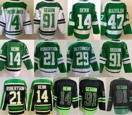 Reverse Retro Hockey 91 Tyler Seguin Jersey Man 29 Jake Oettinger 47 Radulov 4 Miro Heiskanen 21 Jason Robertson 14 Jamie Benn For Sport Fans Embroidery Pure Cotton