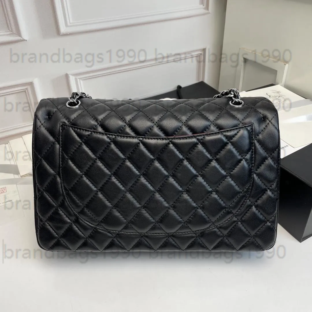 Luxury Brand 33CM Classic Flap Bag Double CD 1119 Maxi Size With Chain Shoulder Strap Genuine Leather Handbag For Women Retro Style Fashion Black Leather Handbag From Brandbags1990 103.91 DHgate.Com