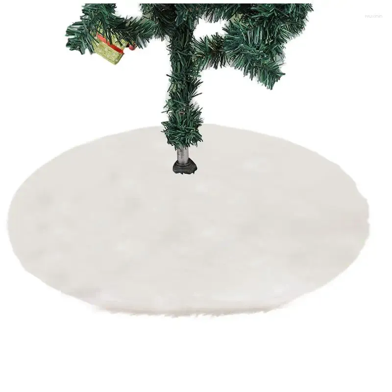 Weihnachtsdekorationen, Baumrock, silberne Schneeflocken-Dekoration für Party, 60 cm, weiche, rutschfeste Pailletten
