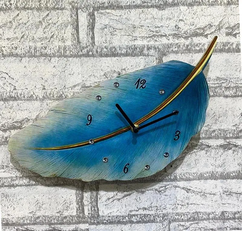 Настенные часы 2023, креативные модные ретро-скандинавские деревянные часы в форме листьев, современные часы для гостиной, украшения дома на заказ