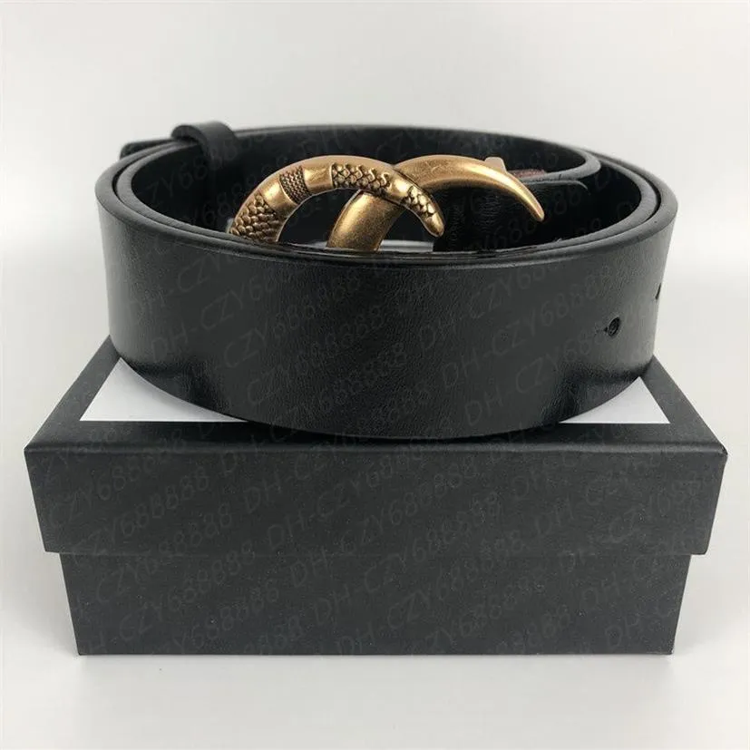 2021 Cinture classiche di marca Designer 7 Style 3 8 Cintura larga da uomo in oro argento bronzo e fibbia nera con scatola285q
