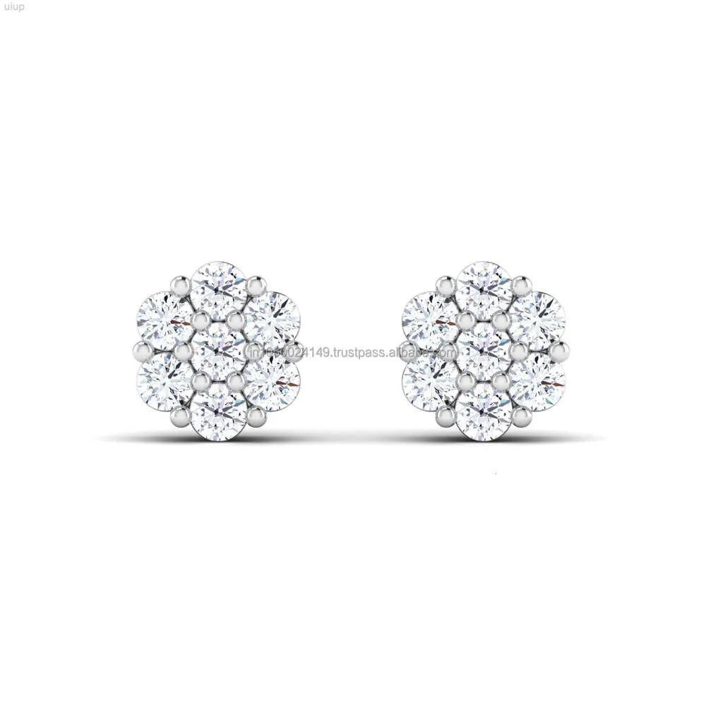 High on Demand Fine Jewellery Diamond Earring for Womens Available at Wholesale Price From Indian Exporter