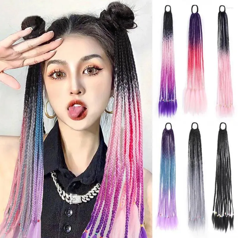 Accesorios para el cabello peluca trenzada trenzas afro postizos fibra resistente al calor extensiones gigantes sintéticas para mujeres negras