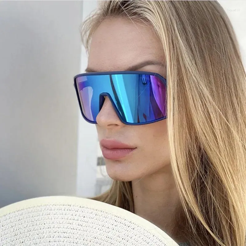 Sunglasses Large Frame Joined Body Outdoor Cycling For Women Sun Glasses Men Running Protection Eyewear UV400