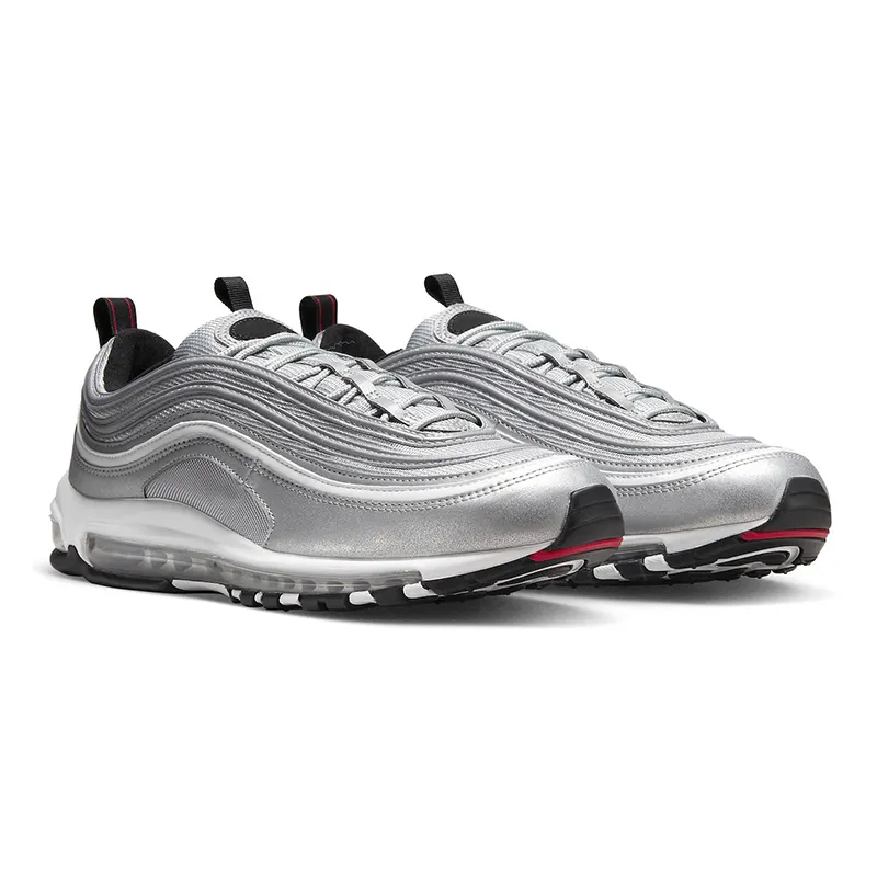 With Box Men Women Running Shoes 97s Triple White Sean Wotherspoon