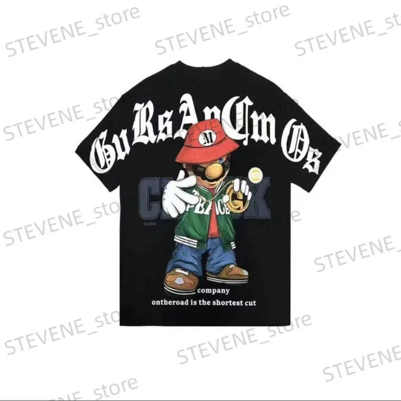 T-shirt da uomo Nuova estate T-shirt in cotone da uomo Giappone Harajuku Abbigliamento uomo Stampa T-shirt grafiche Casual Streetwear Manica corta Top Tee Uomo T231219