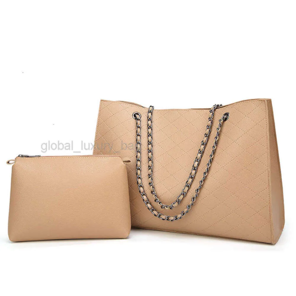 Composite Bag Messenger Handbag Purse New Designer High Quality Fashion Two In One Ribbed Check Chain241K