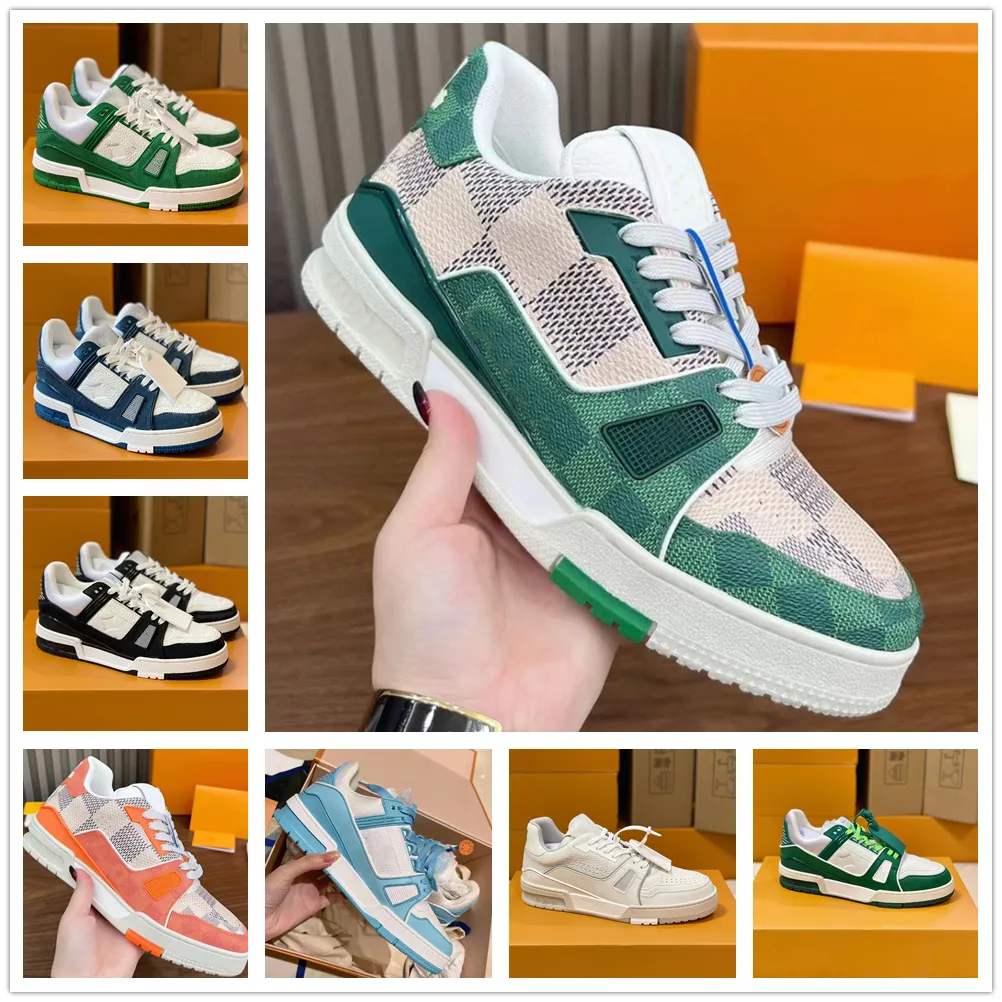 Mens Out Trainers Sneakers Women of Office Sneaker Designer Högkvalitativa plattformskor kalvskinn läder abloh överlagrar 30697