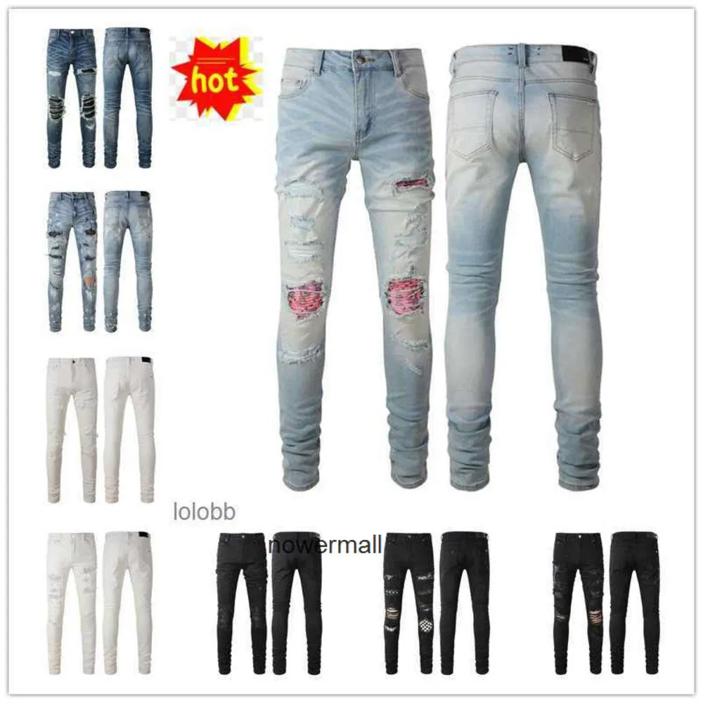 Trousers Arrivals Denim amari Pants amiiri New amirl Mens Luxury Designer amirlies Jeans Holes am Jean COOLGUY Biker amis Man Clo imiri JXAC