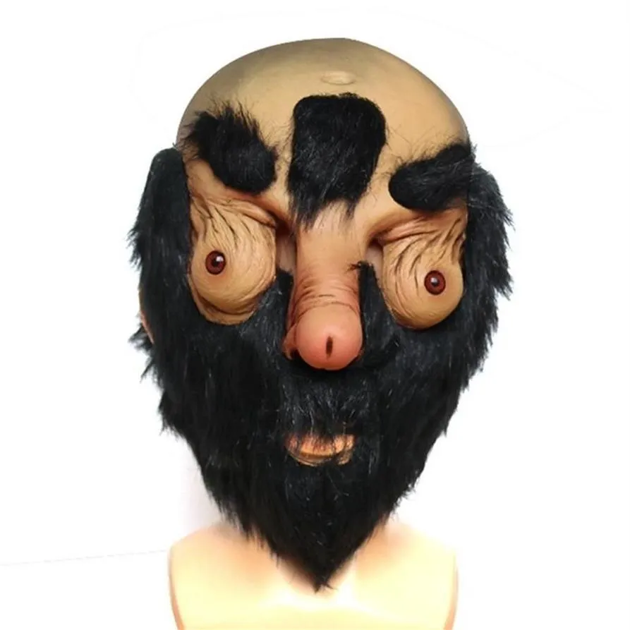 Maschere per feste Maschera horror di Halloween Cosplay Viso Maschera spaventosa Mascherata in lattice Orribile mostro orribile Puntelli 2021261x