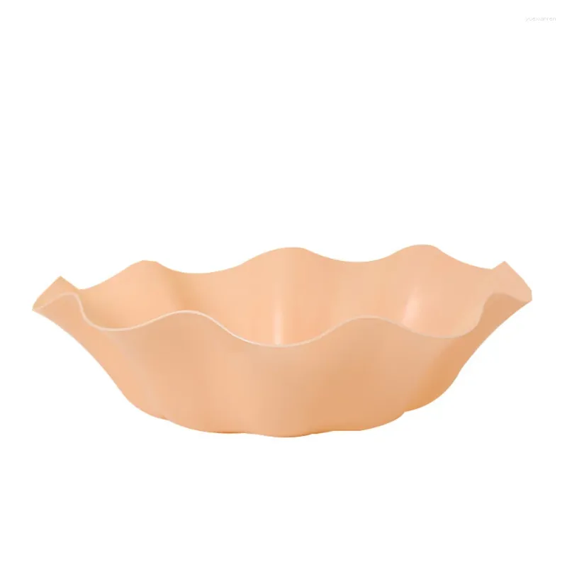 Plates Fruit Plate Furnishings Modern Orange Lotus Leaf Plastics Ornaments Light Simple Household