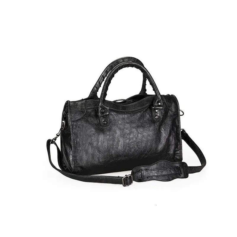 Sacos de noite macio pu couro marca meninas ombro preto bolsas tote chegada mini pequena motocicleta crossbody para mulheres 231219