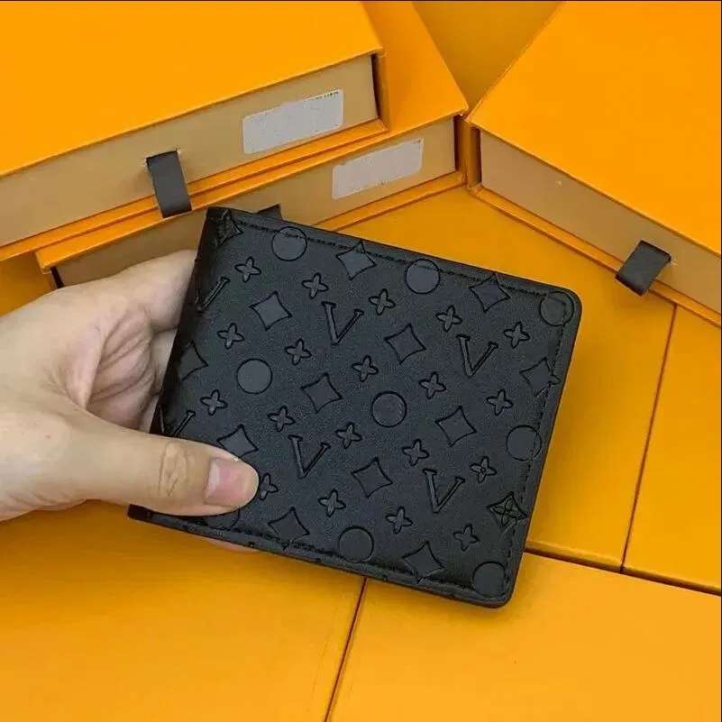 5AAA Top Luxury Leather Purse Plånböcker Fashion Designer Plånböcker Retro Handväska för män Klassiska korthållare Mynt berömd koppling Plånbok med låda