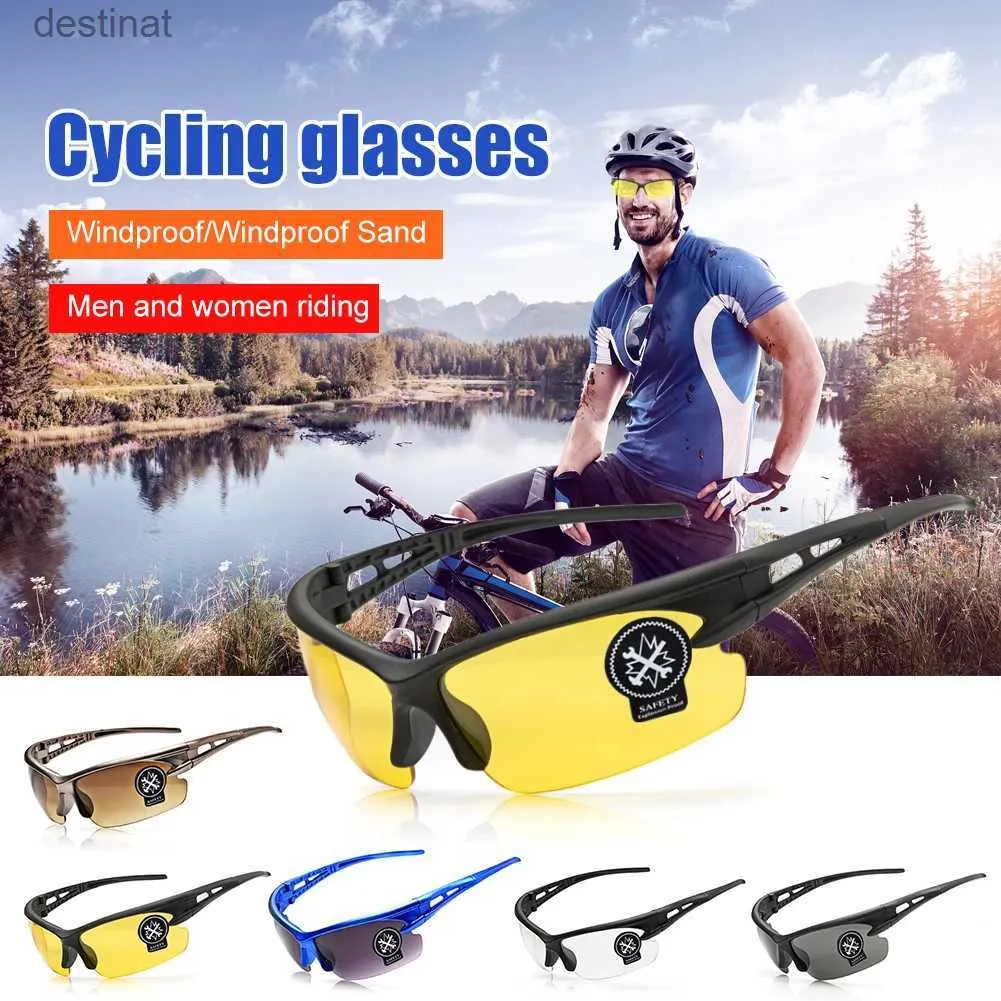 Sunglasses Day And Night Car Vision Driving Glasses Black fFrame Men's  Sunglasses Bicycle Fishing Ssports Anti-UV Glasses For Men And WomenL231219