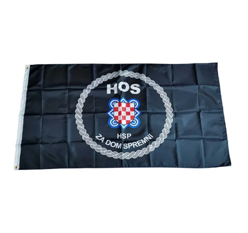 Croatian Defence Forces Flags Banners 3X5FT 100D Polyester Design 150x90cm Fast Vivid Color With Two Brass Grommets5031165