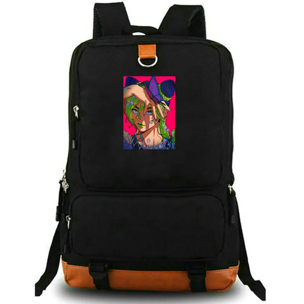 Jolyne Cujoh Rucksack Jojo Bizarre Abenteuer Daypack Stein kostenlos Schultasche Anime Packsack Print Rucksack Leisure Schoolbag Laptop Day Pack