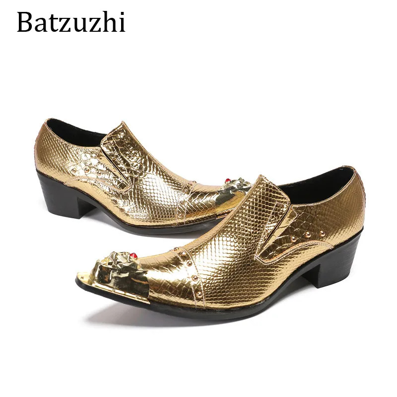 knee length dresses for ladies Men Tuxedo Shoes MSD-035 Gold – Church suits for less main image 1