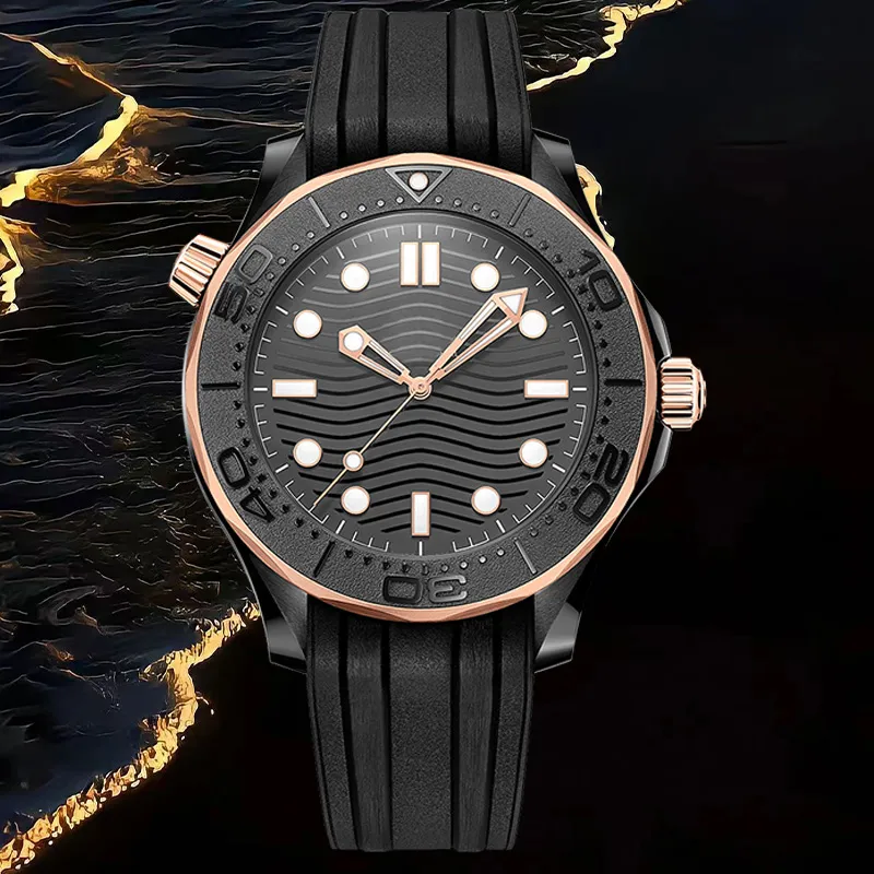 AAA Watch High Quality Mens Watch Designer Watches 904L All rostfritt stålrem OMG 300m Ocean 41mm Luxury Watch 8215 Automatisk rörelse Montre Watch for Men