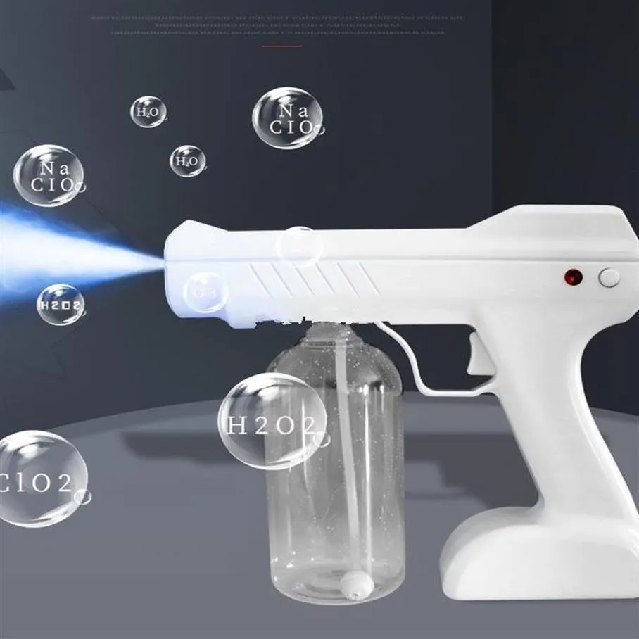 800ml Chargeable Wireless Spray Gun Sterilizer Blue Ray Nano Disinfactant Sprayer FS9001227c