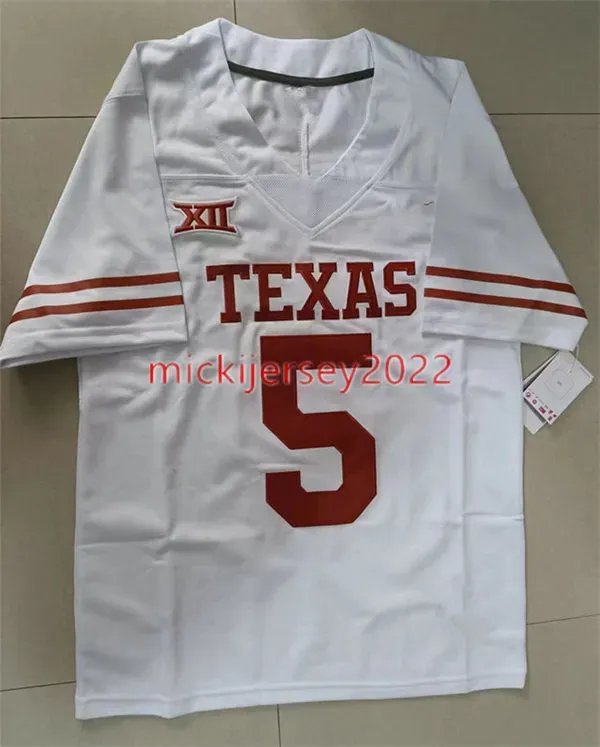 2022-23 new style 5 Bijan Robinson 3 Quinn Ewers Texas Longhorns football jersey Mens Stitched College 28 Breece Hall Iowa State Cyclones jerseys