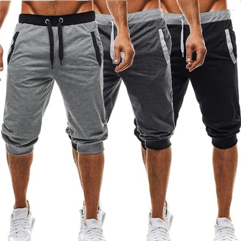 Men's Pants Casual Slim Fit Colorblock Gym Shorts Slim-Fit Assorted Colors Sports Men